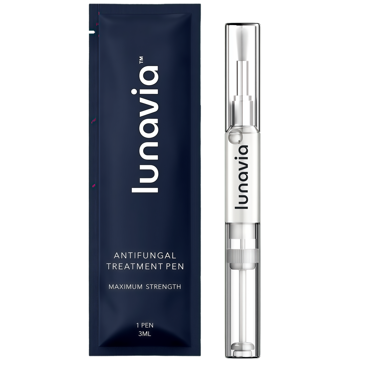 Lunavia Antifungal Pen – Cures Most Athlete’s Foot, Jock Itch, and Ringworm - 25% Undecylenic Acid with added Tea Tree, Jojoba, Clove Bud Oils & Aloe -  (3ML Volume)